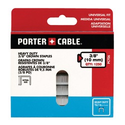 3 8in Crown Staples 3 8in Length Qty 1250 Pc706 Porter Cable