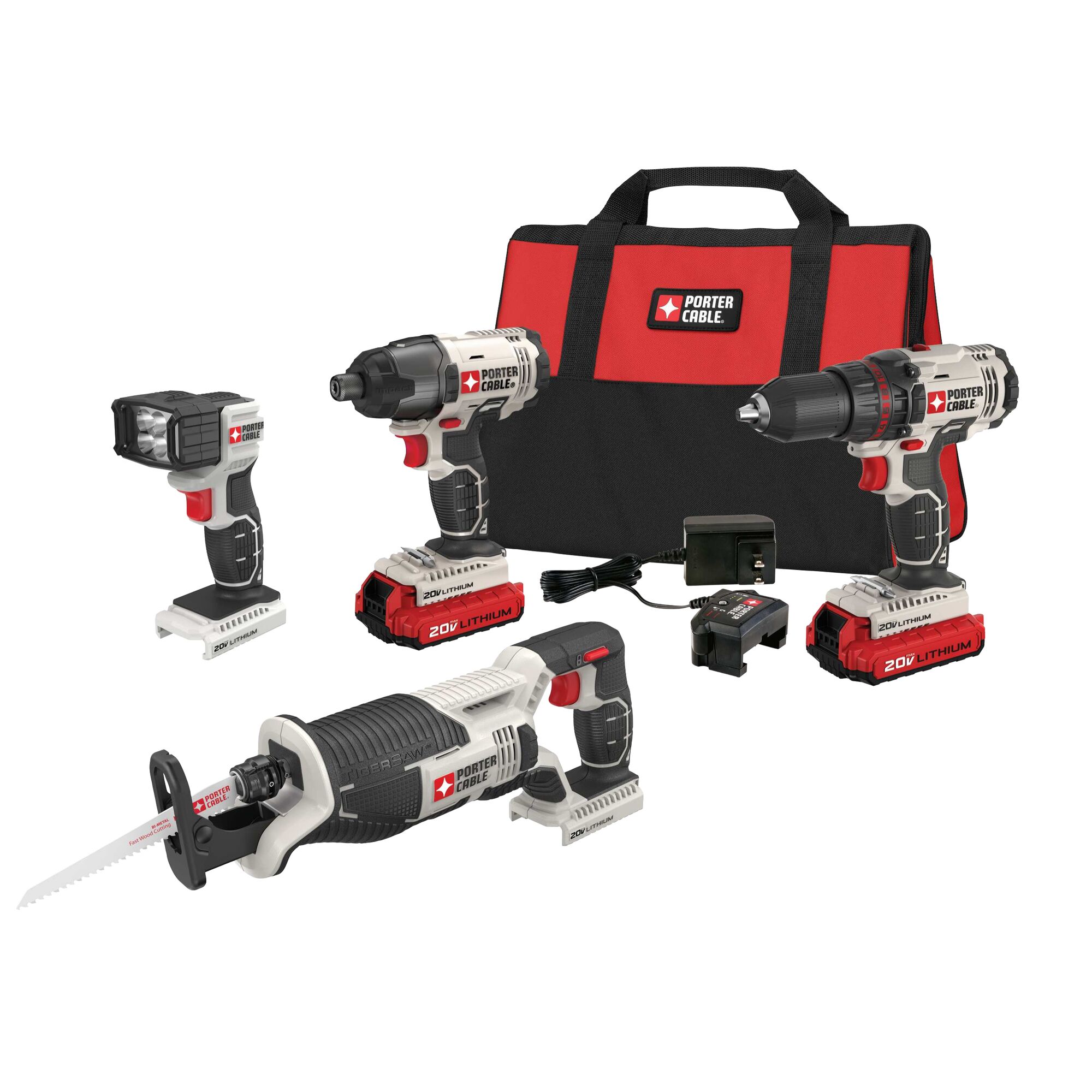 Porter cable power tools 20v max 2025 drill & reciprocating saw combo kit