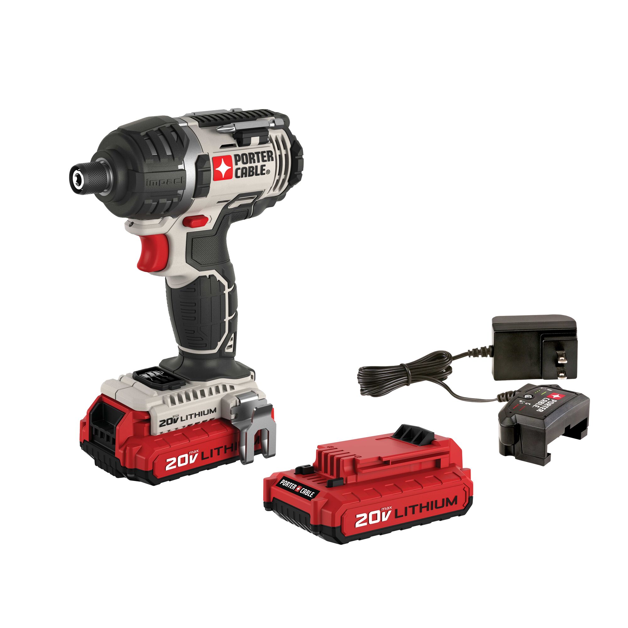 20V MAX 1 4 in. Cordless Hex Impact Driver Kit PORTER CABLE