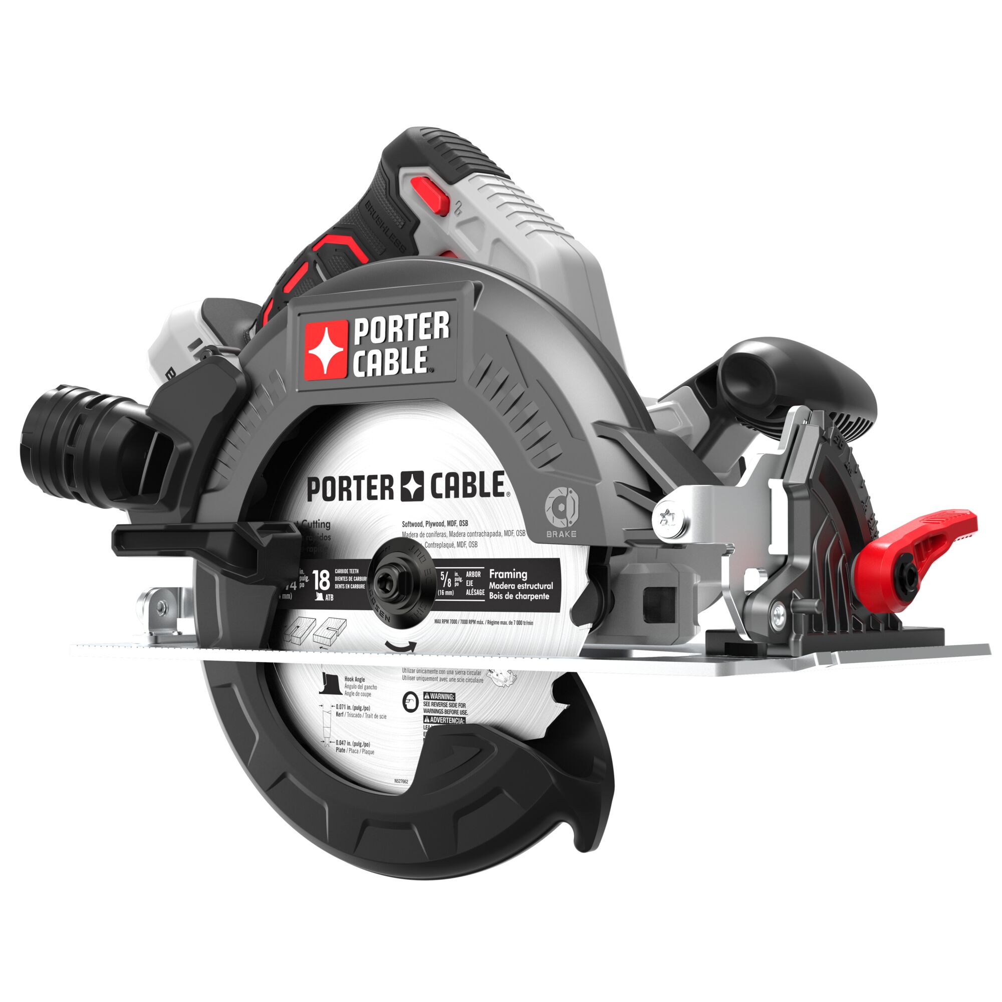 Porter Cable 20V Brushless 7 1 4