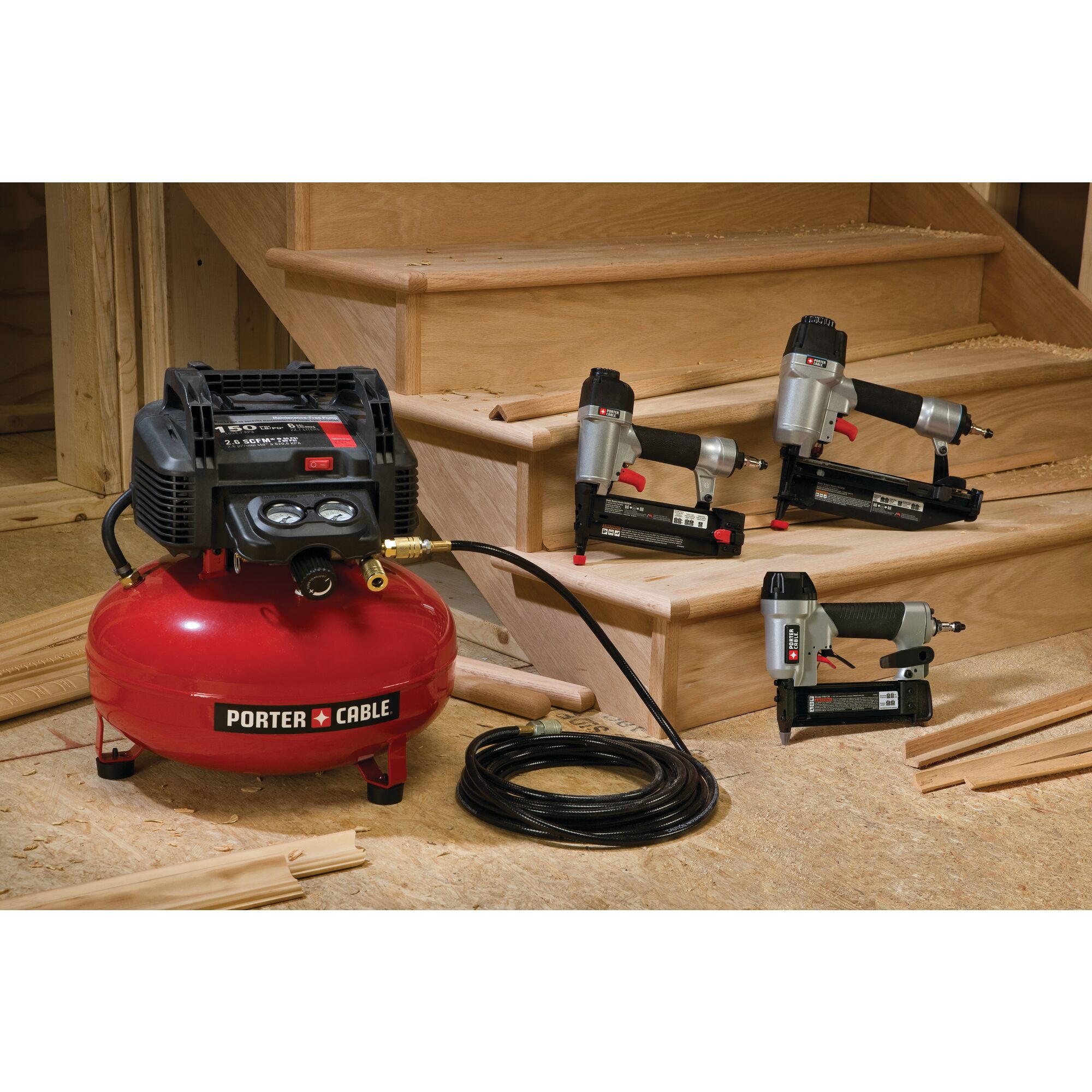 Air compressor 2025 nailer combo kit